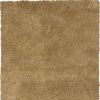 8' X 10' Gold Shag Hand Woven Area Rug