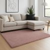 8' X 10' Pink Shag Hand Woven Area Rug