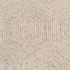 8' X 10' Sand And Beige Wool Geometric Hand Tufted Area Rug