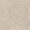 8' X 10' Sand And Beige Wool Geometric Hand Tufted Area Rug