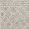 8' X 10' Sand Beige And Ivory Wool Geometric Hand Tufted Area Rug