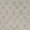 8' X 10' Sand Beige And Ivory Wool Geometric Hand Tufted Area Rug
