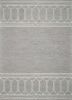 8' X 10' Gray And Ivory Wool Geometric Hand Tufted Area Rug