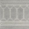 8' X 10' Gray And Ivory Wool Geometric Hand Tufted Area Rug