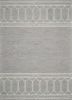 8' X 10' Gray And Ivory Wool Geometric Hand Tufted Area Rug