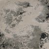8' X 11' Silver And Black Abstract Area Rug