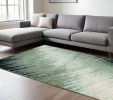 8' X 11' Silver And Gray Abstract Area Rug