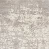 5' X 7' Beige And Ivory Abstract Hand Loomed Area Rug