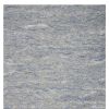 7' X 9' Blue And Beige Wool Abstract Hand Tufted Area Rug