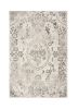 8' X 10' Gray And Tan Floral Distressed Area Rug