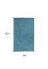 8' X 11' Blue Shag Hand Woven Area Rug