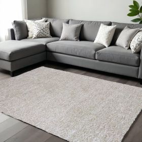 8' X 11' Ivory Hand Woven Area Rug