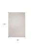 8' X 11' Ivory Shag Hand Woven Area Rug