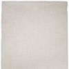 8' X 11' Ivory Shag Hand Woven Area Rug