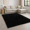 8' X 11' Espresso Shag Hand Woven Area Rug
