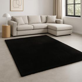 8' X 11' Espresso Shag Hand Woven Area Rug