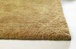 8' X 11' Gold Shag Hand Woven Area Rug