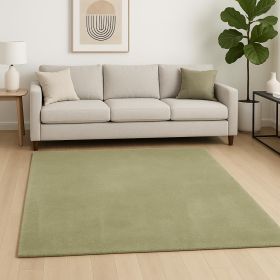 8' X 11' Sage Shag Hand Woven Area Rug