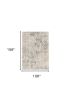 9' X 13' Gray And Ivory Diamond Area Rug