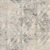 9' X 13' Gray And Ivory Diamond Area Rug