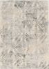 9' X 13' Gray And Ivory Diamond Area Rug