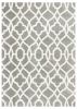 8' X 11' Gray And Ivory Ogee Area Rug
