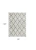 8' X 11' Gray And Ivory Ogee Area Rug
