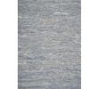 9' X 12' Blue And Beige Wool Abstract Hand Tufted Area Rug