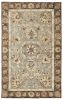8' X 11' Gray Brown And Ivory New Zealand Lambs Wool Floral Medallion Hand Tufted Area Rug