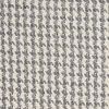 8' X 11' Gray And Ivory Wool Houndstooth Hand Woven Area Rug