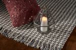 8' X 11' Gray And Ivory Wool Houndstooth Hand Woven Area Rug
