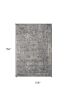 9' X 13' Gray And Light Gray Floral Medallion Area Rug