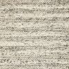 7' X 9' Gray And Ivory Wool Striped Hand Woven Area Rug