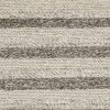 8' X 10' Brown Gray And Ivory New Zealand Lambs Wool Striped Hand Woven Area Rug