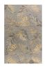 8' X 11' Gray And Taupe Wool Botanical Leaves Hand Tufted Area Rug
