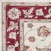 9' X 12' Red And Ivory Floral Medallion Area Rug