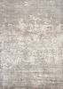 7' X 10' Beige And Ivory Abstract Hand Loomed Area Rug