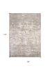 7' X 10' Beige And Ivory Abstract Hand Loomed Area Rug