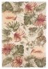 9' X 12' Beige Green And Pink Wool Botanical Leaves Hand Tufted Area Rug