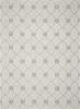 9' X 12' Ivory And Gray Wool Ogee Hand Tufted Area Rug