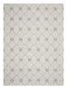 9' X 12' Ivory And Gray Wool Ogee Hand Tufted Area Rug