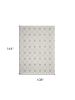 9' X 12' Ivory And Gray Wool Ogee Hand Tufted Area Rug