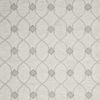 9' X 12' Ivory And Gray Wool Ogee Hand Tufted Area Rug