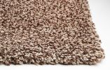 9' X 13' Beige And Brown Abstract Shag Hand Woven Area Rug