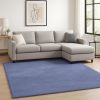 9' X 13' Purple Shag Hand Woven Area Rug
