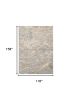 9' X 13' Sand Gray And Beige Abstract Area Rug