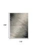 9' X 13' Silver And Gray Abstract Area Rug