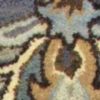 9' X 13' Dark Gray Green And Brown Wool Floral Hand Tufted Area Rug