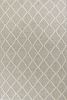 9' X 13' Gray And Ivory Wool Diamond Hand Woven Area Rug