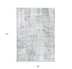 9' X 13' Dark Gray And Light Gray Abstract Hand Loomed Area Rug